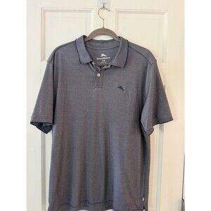 Tommy Bahama Men's L/G Seven Seas Polo marlin logo Blue Gray TB220248T